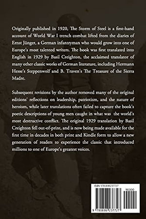 The Storm of Steel: Original 1929 Translation,New