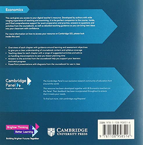 Economics for the IB Diploma Digital Teacher's Resource Access Card,Used