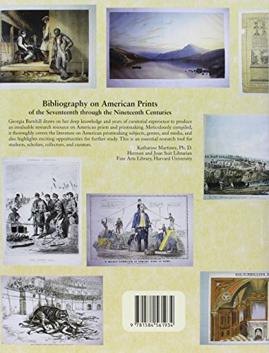 Bibliography on American Prints of the Seventeenth through the Nineteenth Centuries,Used