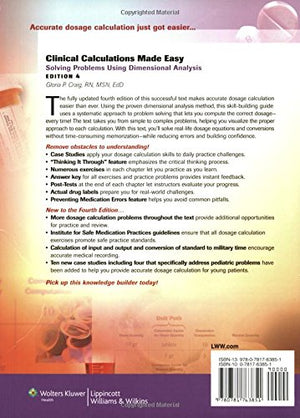 Clinical Calculations Made Easy: Solving Problems Using Dimensional Analysis,Used