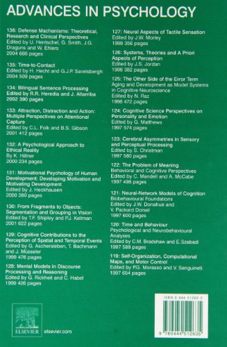 Defense Mechanisms: Theoretical, Research and Clinical Perspectives (Volume 136) (Advances in Psychology, Volume 136),Used