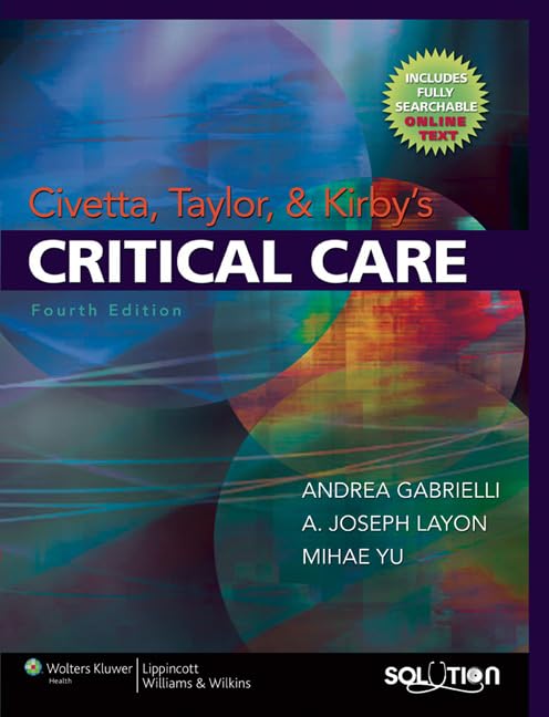Civetta, Taylor & Kirby's Critical Care (Civetta Taylor and Kirbys Critical Care),Used