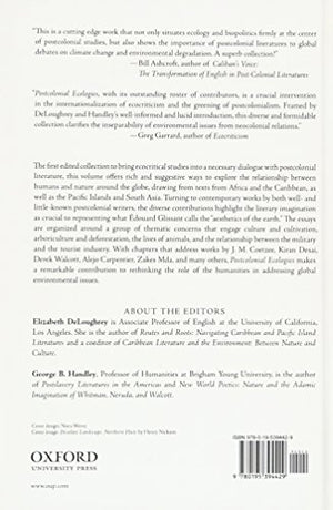 Postcolonial Ecologies: Literatures of the Environment,Used