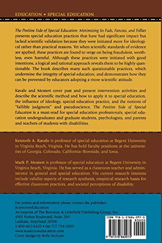 Positive Side of Special Education: Minimizing Its Fads, Fancies, and Follies,Used