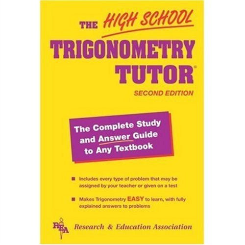 High School Trigonometry Tutor (High School Tutors Study Guides),Used