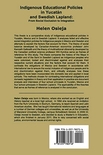 Indigenous Educational Policies in Yucatn and Swedish Lapland: From Social Exclusion to Integration,Used