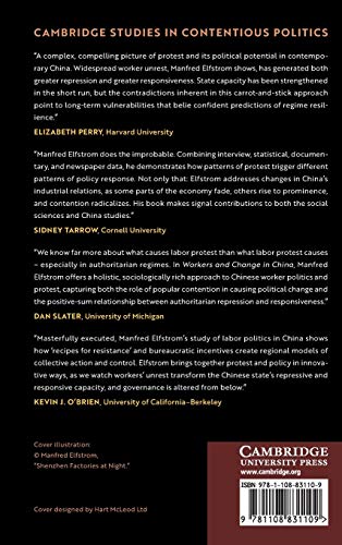 Workers and Change in China: Resistance, Repression, Responsiveness (Cambridge Studies in Contentious Politics),Used