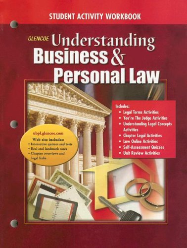 Understanding Business And Personal Law: Student Activity,Used