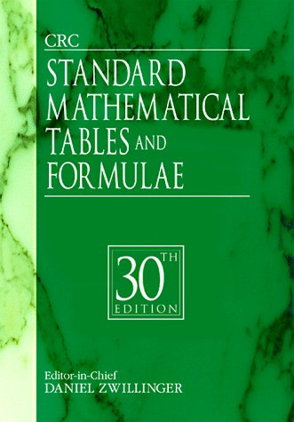 CRC Standard Mathematical Tables and Formulae, 30th Edition,Used