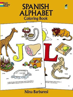 Spanish Alphabet Coloring Book (Dover Children's Bilingual Coloring Book),Used