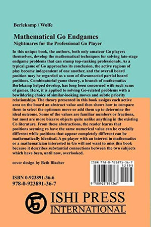 Mathematical Go Endgames: Nightmares for Professional Go Players,Used