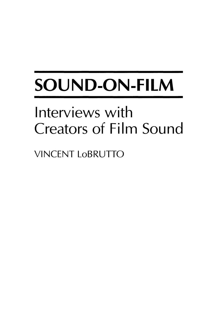 SoundOnFilm: Interviews with Creators of Film Sound,Used