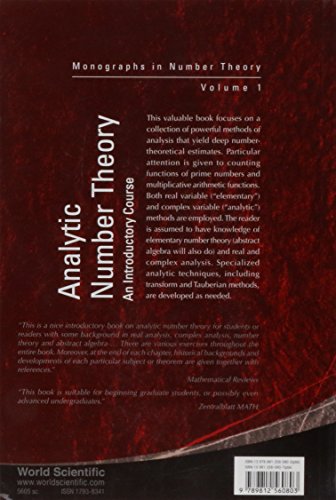 Analytic Number Theory: An Introductory Course (Monographs in Number Theory),Used