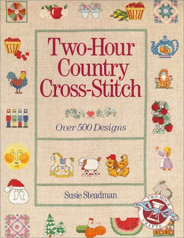 TwoHour Country CrossStitch: Over 500 Designs,Used