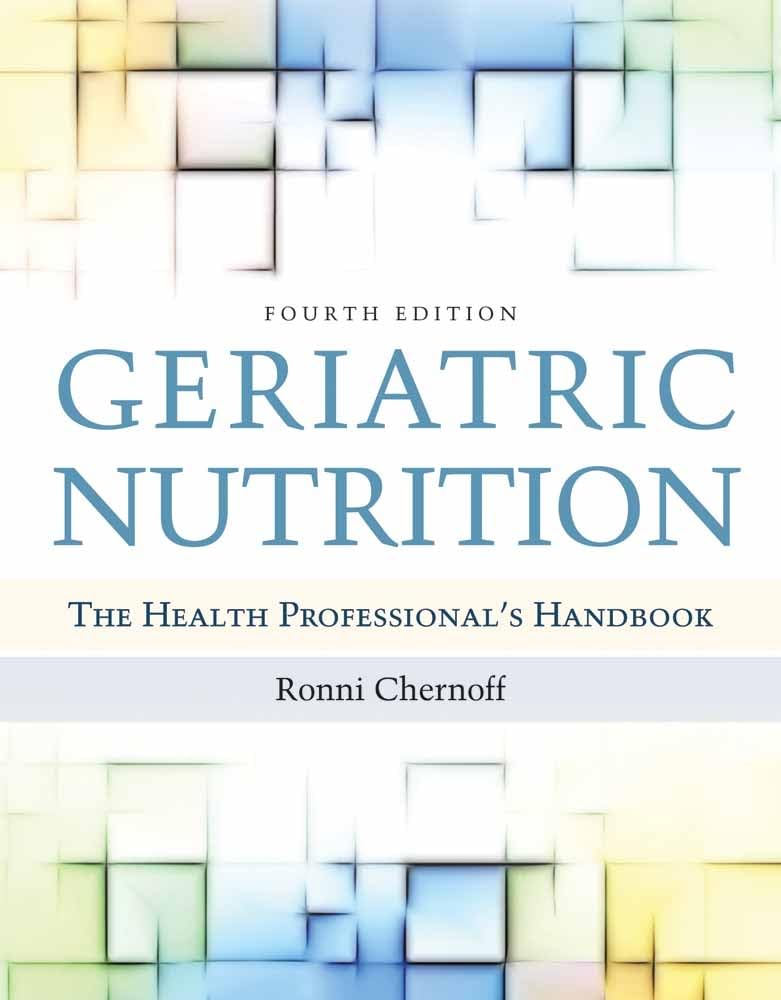 Geriatric Nutrition: The Health Professional's Handbook,Used