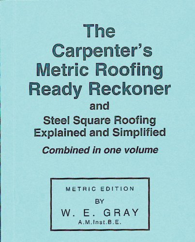 The Carpenter'S Metric Roofing Ready Reckoner,Used