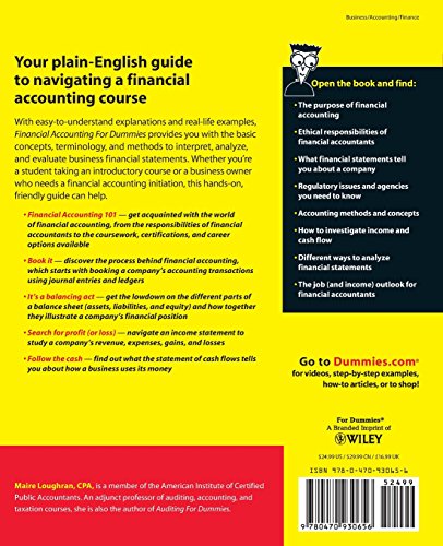 Financial Accounting For Dummies,Used