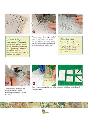 Friendship Triangles: 15 Beautiful Quilting Projects, Triangle Exchange Ideas, Easy, Stepbystep Technique (Landauer) Halfsqua,Used