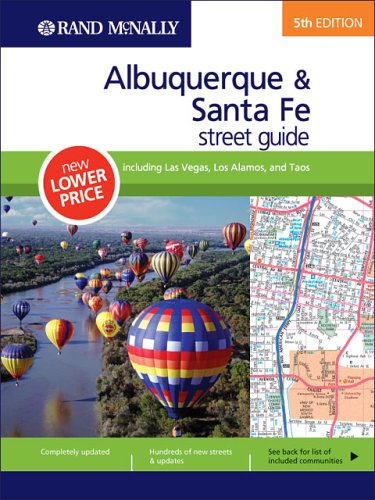 Rand McNally 5th Edition Albuquerque & Santa Fe street guide including Las Vegas, Los Alamos, and Taos,Used