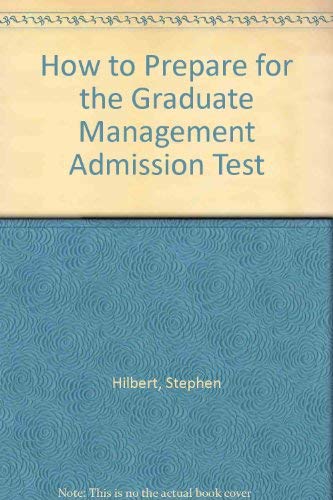 Barron's How to Prepare for the Graduate Management Admission Test GMAT (Barron's Test Prep Series),Used