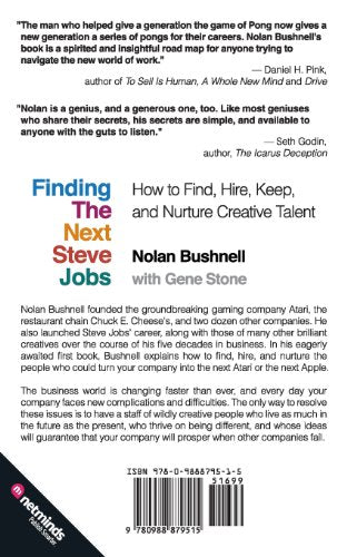 Finding The Next Steve Jobs: How To Find, Hire, Keep And Nurture Creative Talent,New