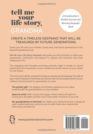 Tell Me Your Life Story, Grandma: A Grandmother?s Guided Journal and Memory Keepsake Book (Tell Me Your Life Story? Series Books,Used