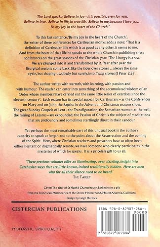 From Advent To Pentecost: Carthusian Novice Conferences (Volume 188) (Cistercian Studies Series),Used