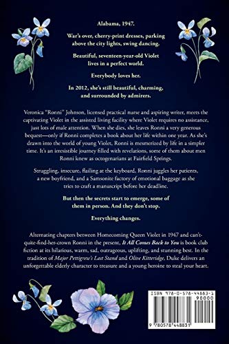 It All Comes Back To You: A Book Club Recommendation!