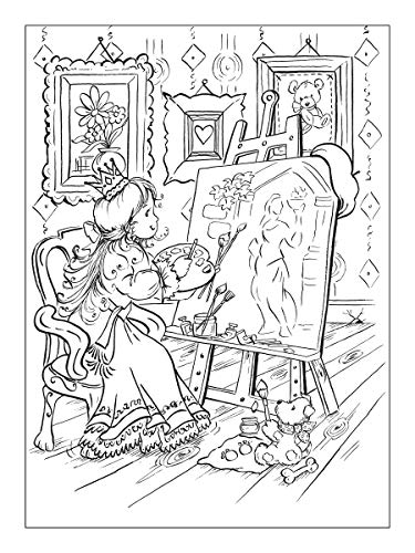 Pretty Princess Coloring Book (Dover Fantasy Coloring Books),Used