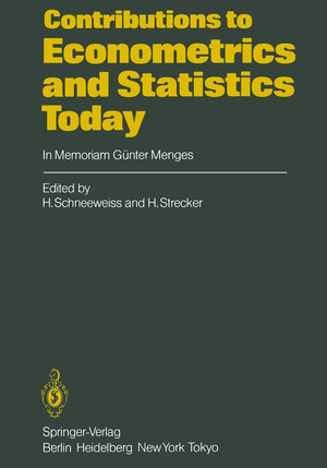 Contributions to Econometrics and Statistics Today: In Memoriam Gnter Menges (English and German Edition),Used