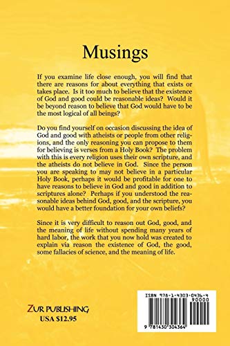 Musings: The Philosophy of God,Used