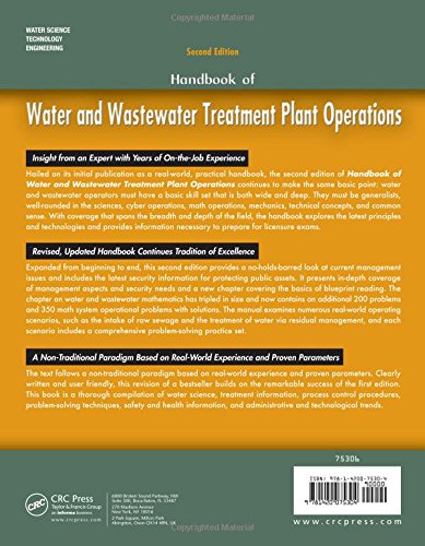 Handbook of Water and Wastewater Treatment Plant Operations, Second Edition,Used
