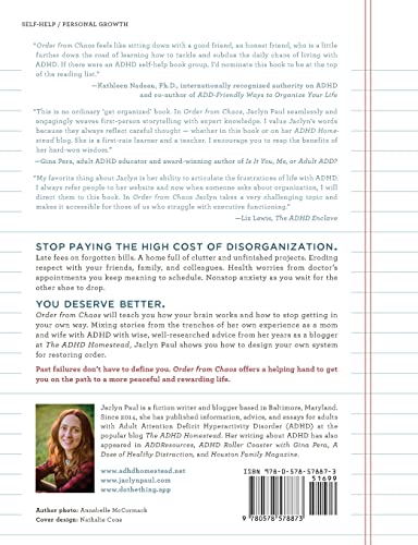 Order from Chaos: The Everyday Grind of Staying Organized with Adult ADHD,Used