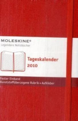 Moleskine Daily Planner 2010 12 Month  Pocket, Red, Hard