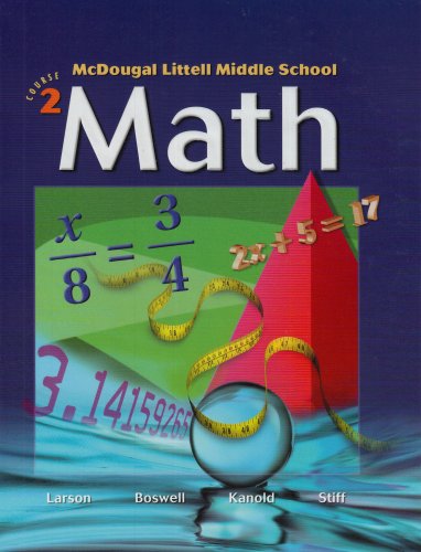 McDougal Littell Middle School Math, Course 2,New