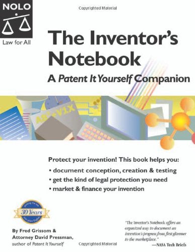 The Inventor's Notebook: A Patent It Yourself Companion 4th Edition,Used