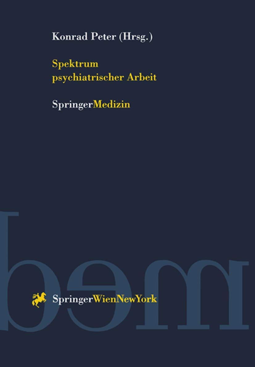 Spektrum Psychiatrischer Arbeit (German Edition),Used