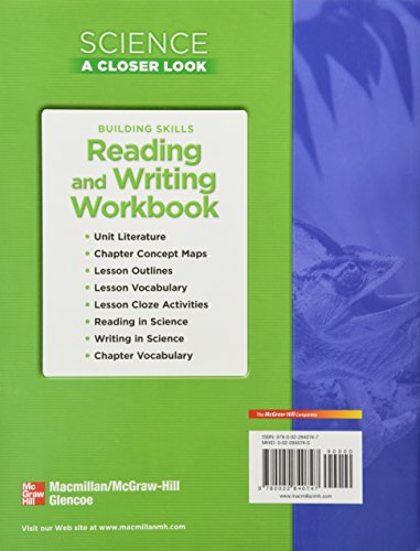 Building Skills Reading and Writing Workbook (Science: A Closer Look, Grade 4),Used