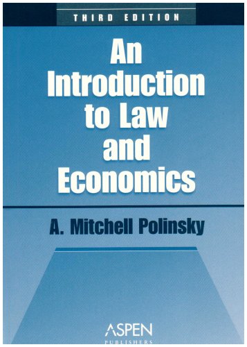 An Introduction to Law and Economics (Coursebook Series),New
