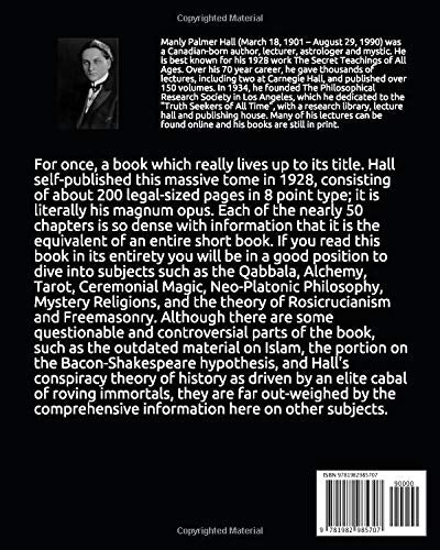 THE SECRET TEACHINGS OF ALL AGES [ANNOTATED AND ILLUSTRATED]: AN ENCYCLOPEDIC OUTLINE OF MASONIC, HERMETIC, QABBALISTIC AND ROSI,Used
