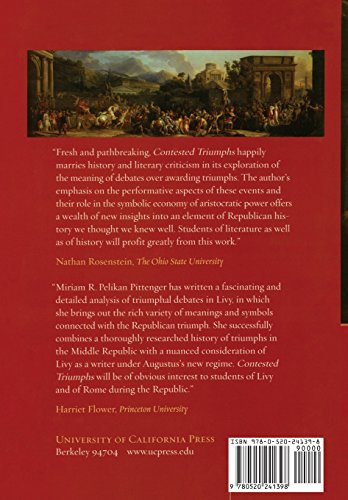 Contested Triumphs: Politics, Pageantry, and Performance in Livys Republican Rome,Used