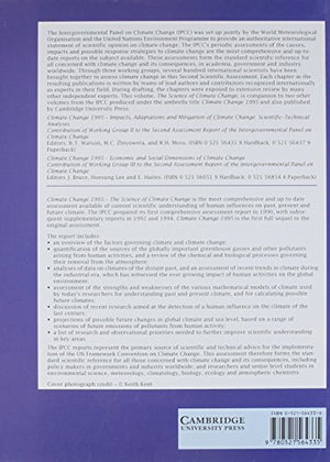 Climate Change 1995: The Science of Climate Change: Contribution of Working Group I to the Second Assessment Report of the Inter,Used