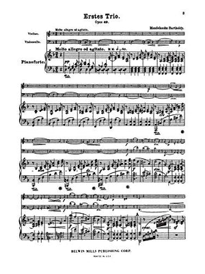 Trio in D Minor, Op. 49 (Kalmus Edition),Used