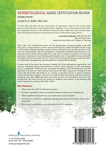 Gerontological Nurse Certification Review, Second Edition,Used