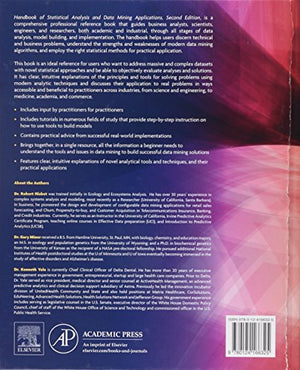 Handbook Of Statistical Analysis And Data Mining Applications