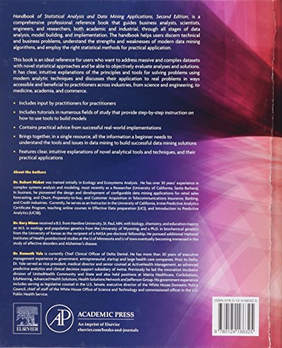 Handbook Of Statistical Analysis And Data Mining Applications