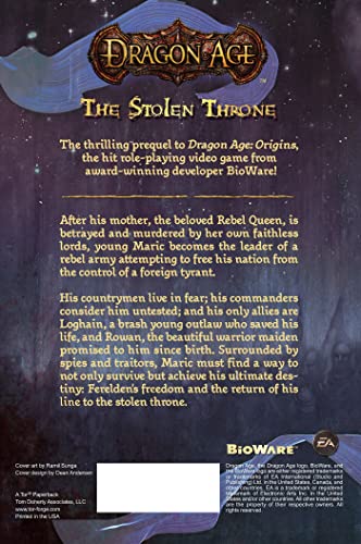 Dragon Age: The Stolen Throne,Used