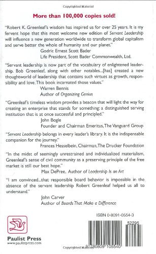 Servant Leadership: A Journey Into The Nature Of Legitimate Power And Greatness 25Th Anniversary Edition,Used