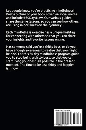 30 Days to Stop Being a Shitty Boss: A Mindfulness Program with a Touch of Humor,Used