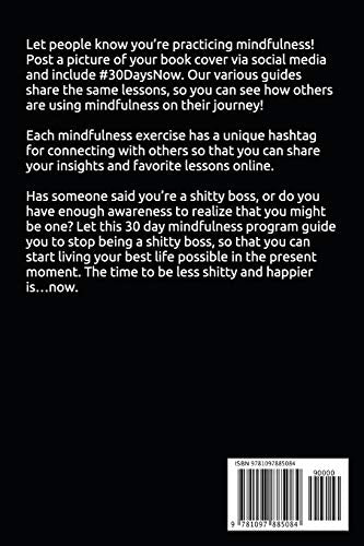 30 Days to Stop Being a Shitty Boss: A Mindfulness Program with a Touch of Humor,Used